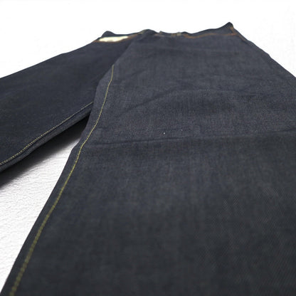 SUN/kakke デニム パンツ S インディゴ ブルー パイソン パッチ snake pocket denim pants 日本製