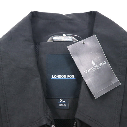 LONDON FOG ピーチスキン スウィングトップ ハリントンジャケット XL ブラック LF45500 未使用品