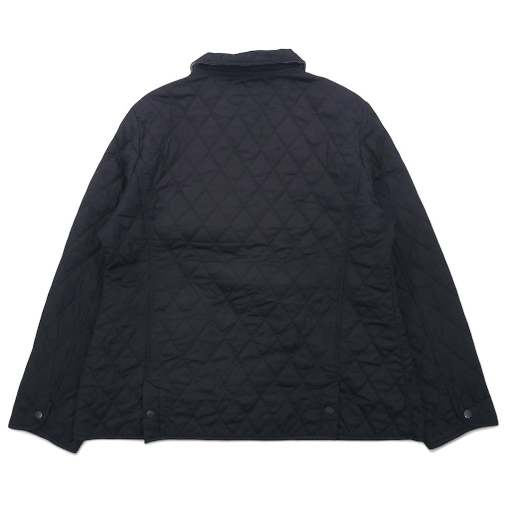 Barbour quilted jacket, XL, black, polyester, check lining, CYNTHIA MATT QUILT JACKET L2359