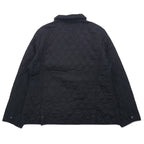 Barbour quilted jacket, XL, black, polyester, check lining, CYNTHIA MATT QUILT JACKET L2359