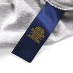 Polo Ralph Lauren 鹿の子 ニット カーディガン M グレー Vネック スモールポニー刺繡 ハンドウォーマー ポケット