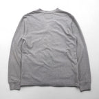 Polo Ralph Lauren 鹿の子 ニット カーディガン M グレー Vネック スモールポニー刺繡 ハンドウォーマー ポケット