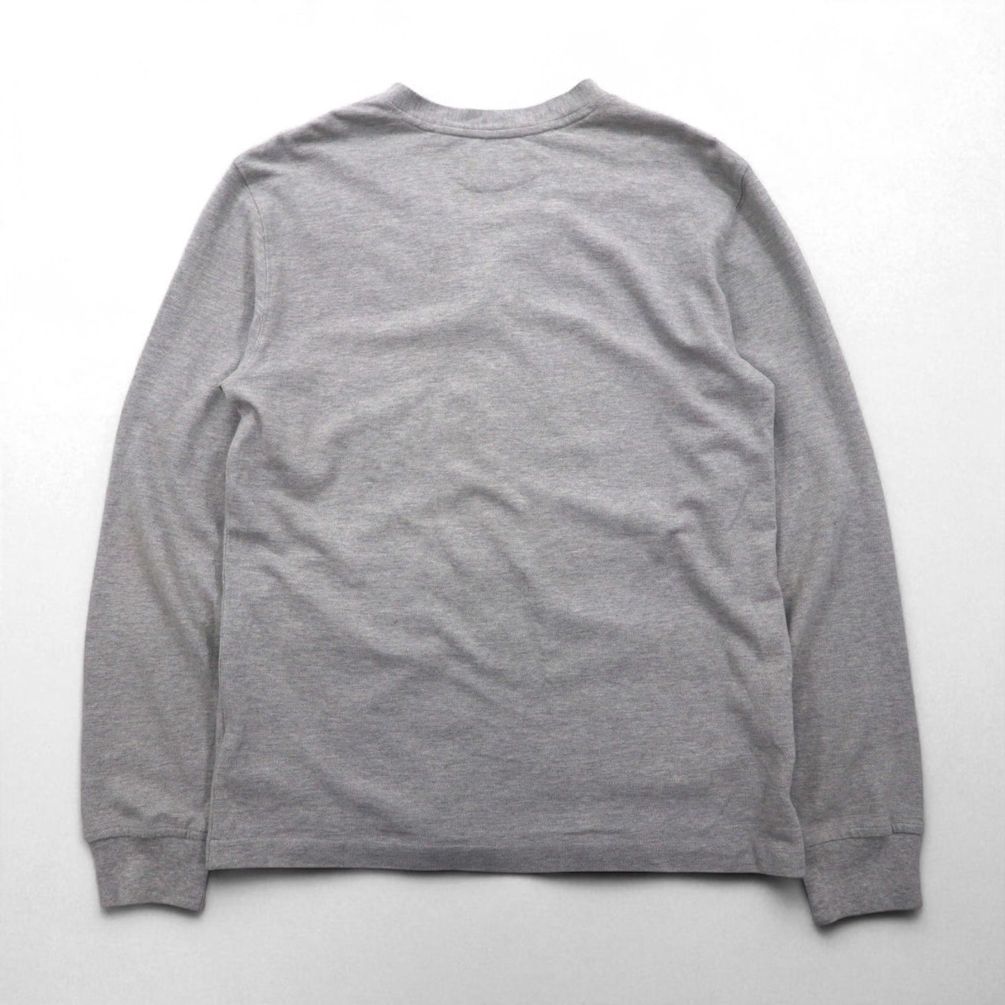 Polo Ralph Lauren Pique Knit Cardigan, Size M, Gray, V-Neck, Small Pony Embroidery, Handwarmer Pockets