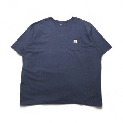 carhartt オリジナルフィット ポケット Tシャツ 4XL ORIGINAL FIT グレー コットン