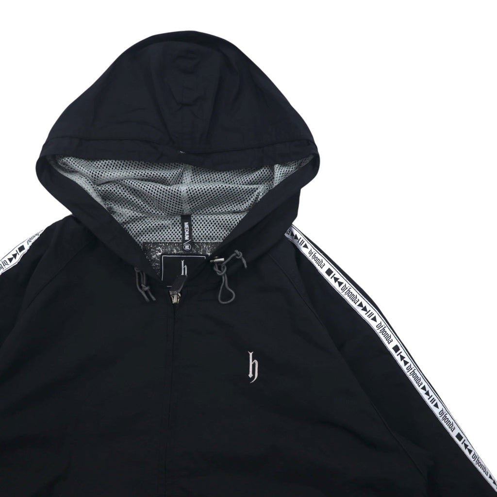 DJ Honda 90s Tech Jacket Nylon Parka M Black Tape Logo TECH JACKET