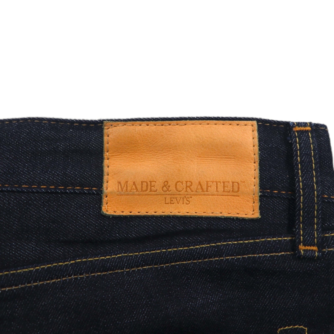 LEVI'S MADE &amp; CRAFTED Shuttle Jean 05055-0036, 12oz Selvedge Rigid Denim Jeans, Size M, Indigo, Leather Patch, Made in Turkey