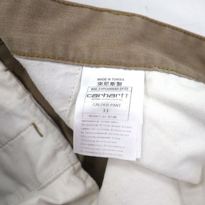 carhartt WIP カルダーパンツ CALDER PANT テーパード チノパンツ L ベージュ 1030473 チュニジア製