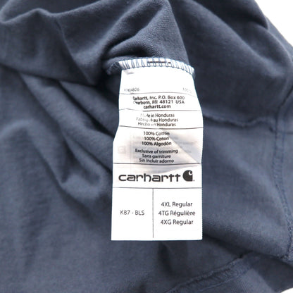 carhartt オリジナルフィット ポケット Tシャツ 4XL ORIGINAL FIT グレー コットン