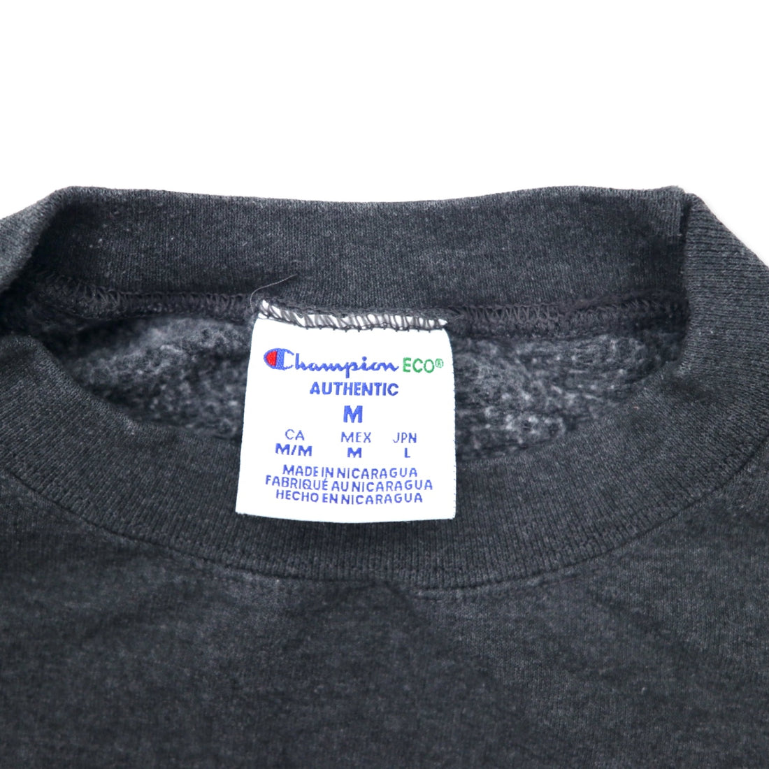 Champion ECO College Embroidery Sweatshirt L Grey Cotton ENDICOTT Arch Logo
