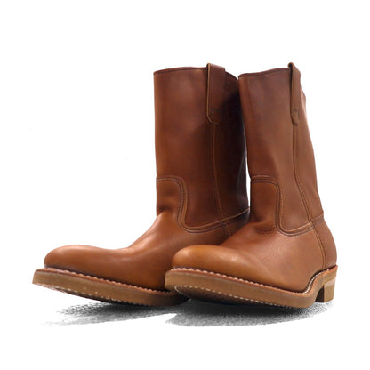 REDWING 89年 USA製 80s 11inch PECOS ペコスブーツ 26.5cm ブラウン レザー 1155 プリント羽タグ 縦羽