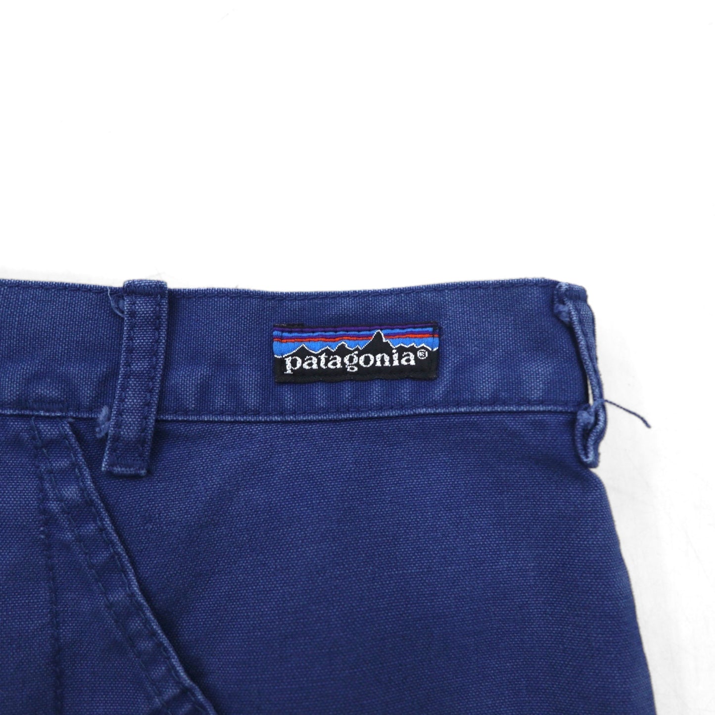 patagonia 90年代 Rマークタグ スタンドアップショーツ Stand Up Shorts ショートパンツ L ブルー インディゴ コットン