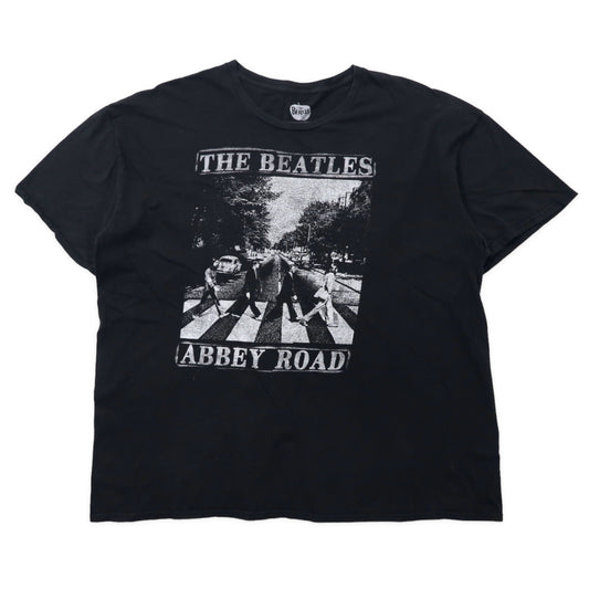 日本然リトテ-古着オンライン-THE BEATLES ビートルズ バンドTシャツ 3XL ブラック コットン ABBEY ROAD アビーロード ビッグサイズ-THE BEATLES Beatles Band T-Shirt 3XL Black Cotton Abbey Road Abbey Road Big Size