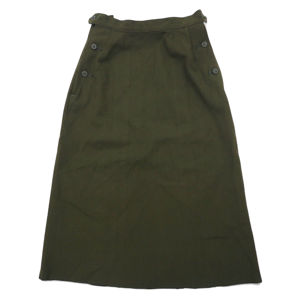 日本然リトテ-古着オンライン-US ARMY 米軍 フィールドスカート Aライン 8R カーキ ウール ミリタリー SKIRT WMN'S WL FIELD OG108-US ARMY US Army Field Skirt A-line 8R Khaki Wool Military SKIRT WMN'S WL FIELD OG108