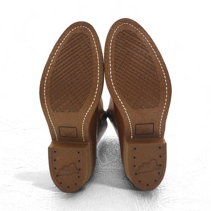 REDWING 89年 USA製 80s 11inch PECOS ペコスブーツ 26.5cm ブラウン レザー 1155 プリント羽タグ 縦羽