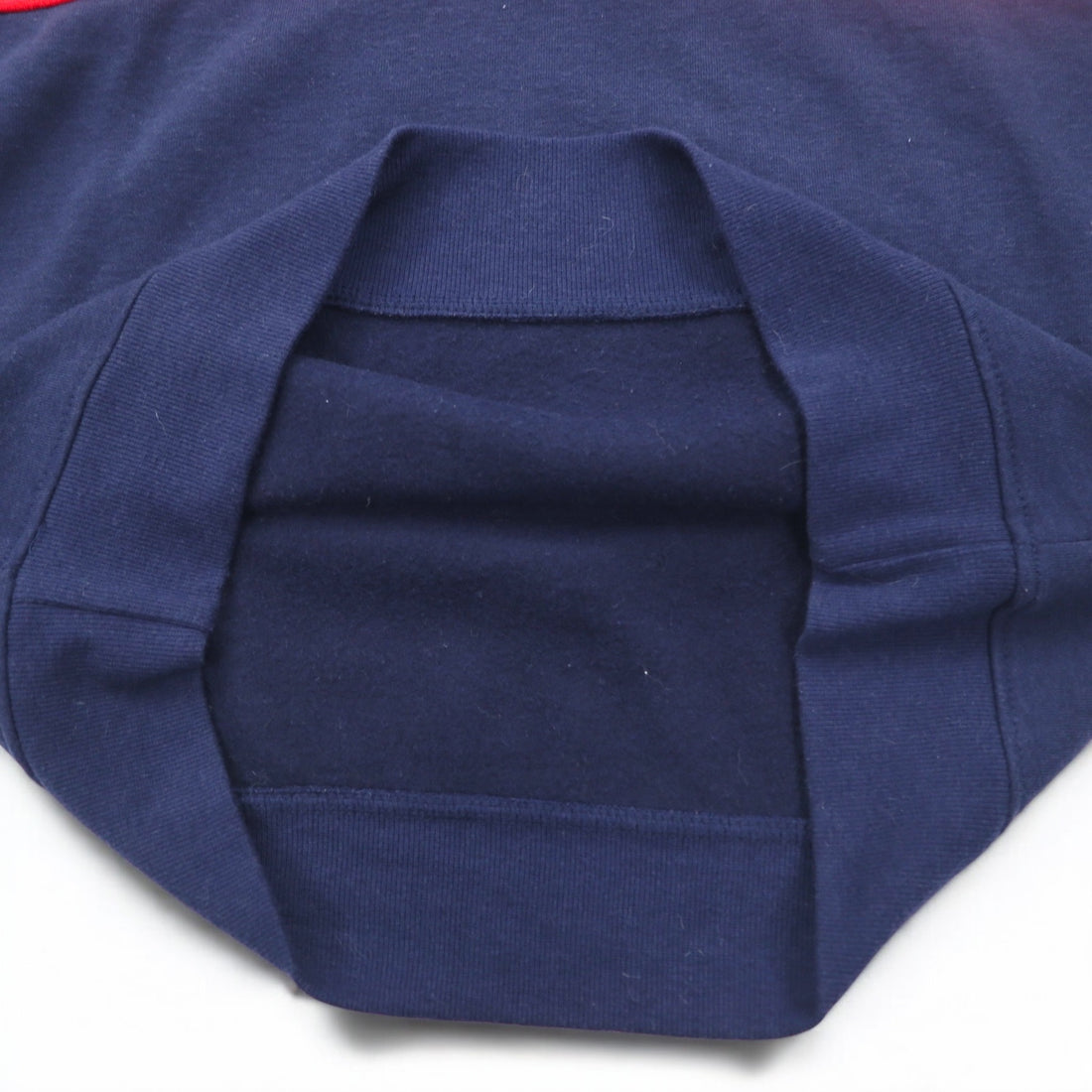 PLENTY TOUGH SPORT 90s Half-Zip Sweatshirt M Navy Tricolor Fleece Lining Tape Logo