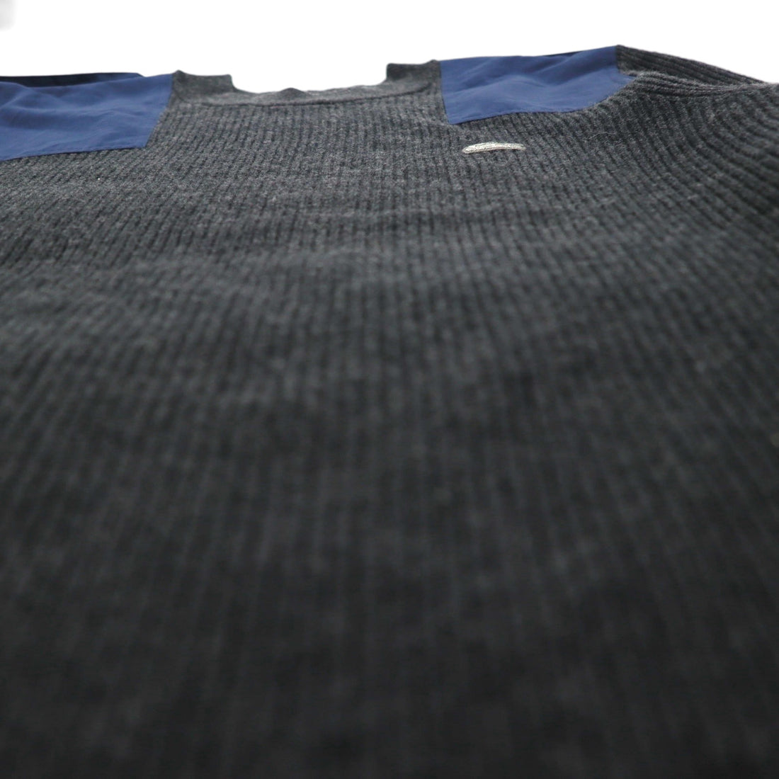 LACOSTE コマンド ニット セーター M ウール Dressinn Sweatere エポレット エルボーパッチ AH9167