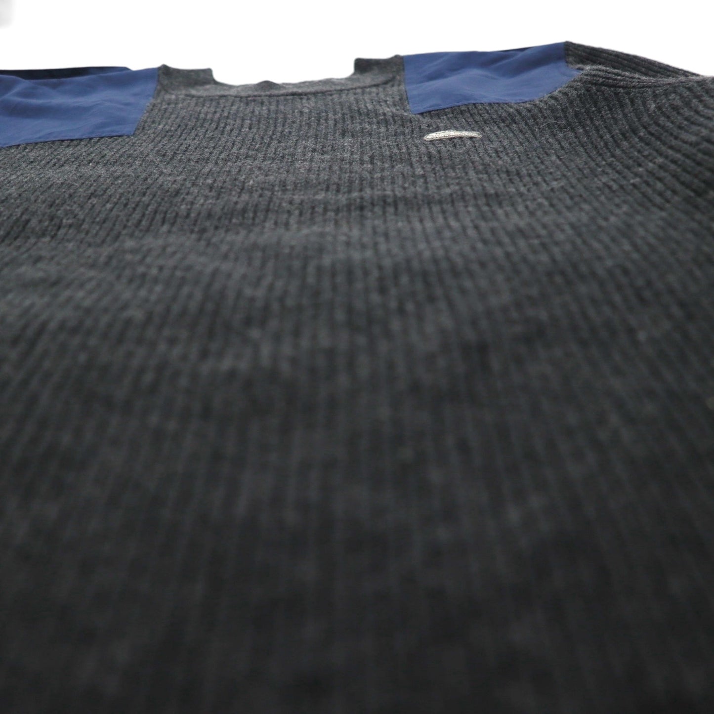 LACOSTE Commando Knit Sweater, Medium, Wool, with Epaulettes and Elbow Patches, AH9167, Dressinn