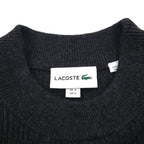 LACOSTE コマンド ニット セーター M ウール Dressinn Sweatere エポレット エルボーパッチ AH9167
