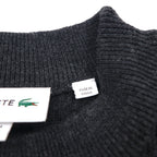 LACOSTE コマンド ニット セーター M ウール Dressinn Sweatere エポレット エルボーパッチ AH9167