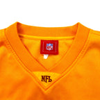 NFL ゲームシャツ XL イエロー ポリエステル RED SKINS ビッグサイズ