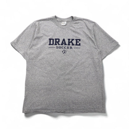 The Cotton Exchange 90年代 USA製 シングルステッチ ヴィンテージ Tシャツ XL グレー DRAKE SOCCER