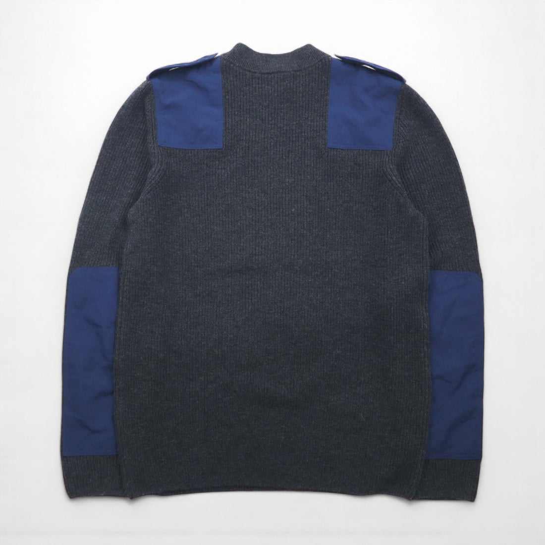 LACOSTE コマンド ニット セーター M ウール Dressinn Sweatere エポレット エルボーパッチ AH9167