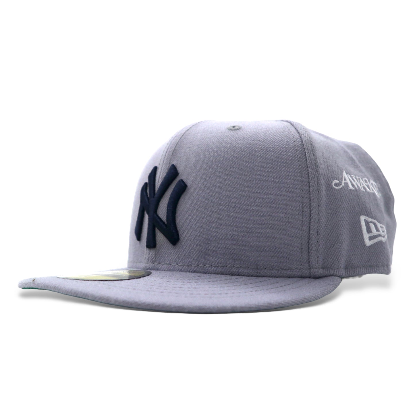 NEW ERA × AWAKE 59FIFTY CAP SUBWAY SERIES ベースボールキャップ 63.5cm グレー ウール MLB New York Yankees ニューヨーク ヤンキース 未使用品