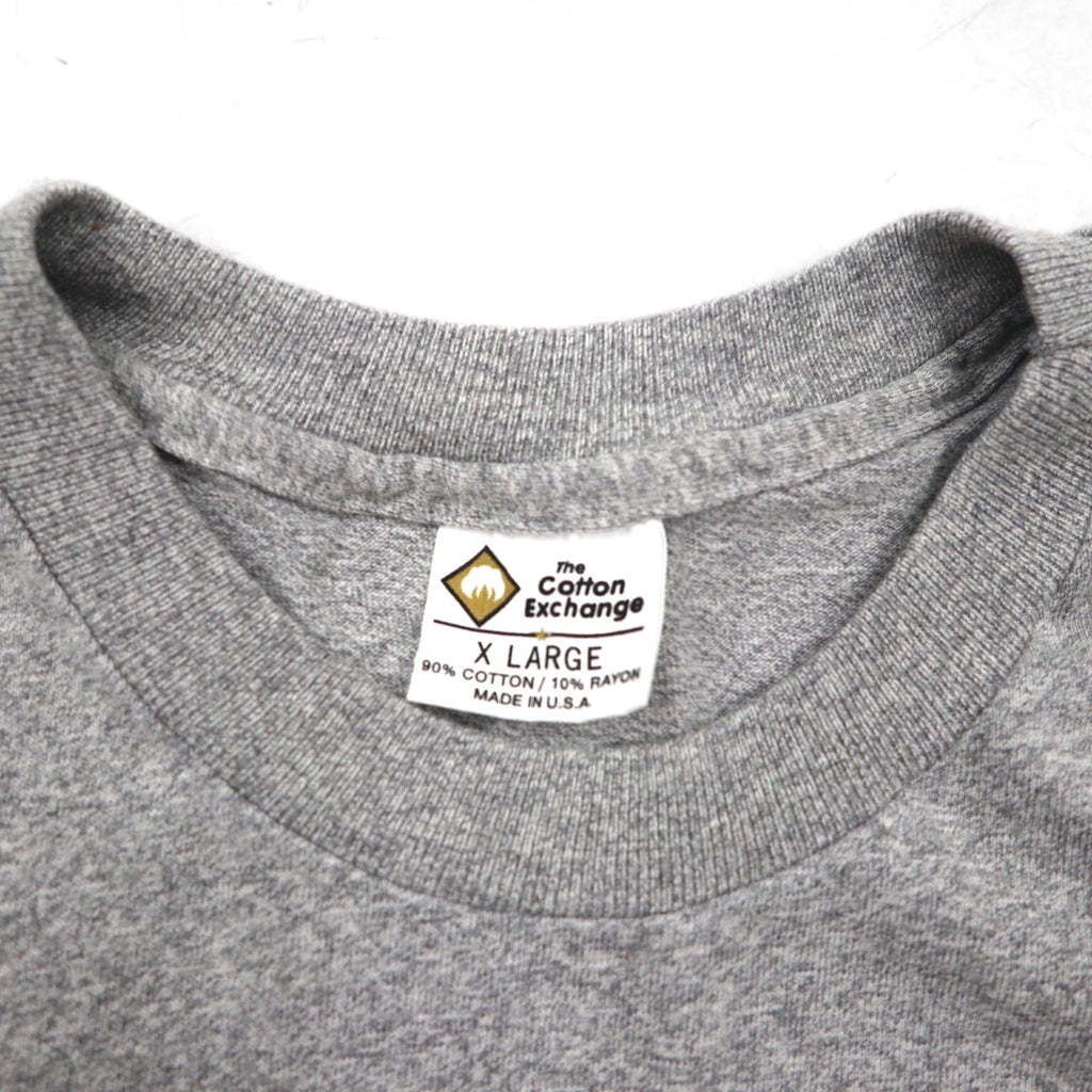 The Cotton Exchange 90年代 USA製 シングルステッチ ヴィンテージ Tシャツ XL グレー DRAKE SOCCER