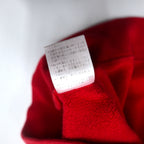 Lotto SPORTS 90s Sweatshirt M Red Logo Tape Fleece Lining Logo Embroidery Front V
