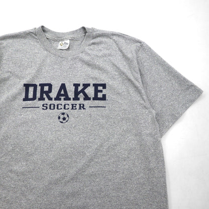 The Cotton Exchange 90年代 USA製 シングルステッチ ヴィンテージ Tシャツ XL グレー DRAKE SOCCER