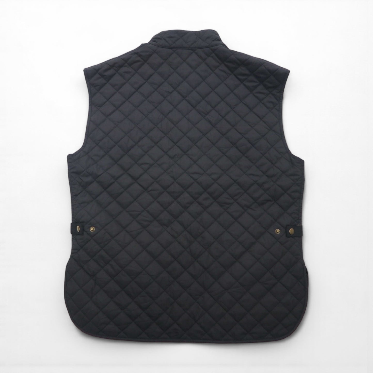 BELSTAFF Quilted Vest, 2XL, Black, Padded, Snap Buttons, Flap Pockets, Gold Label