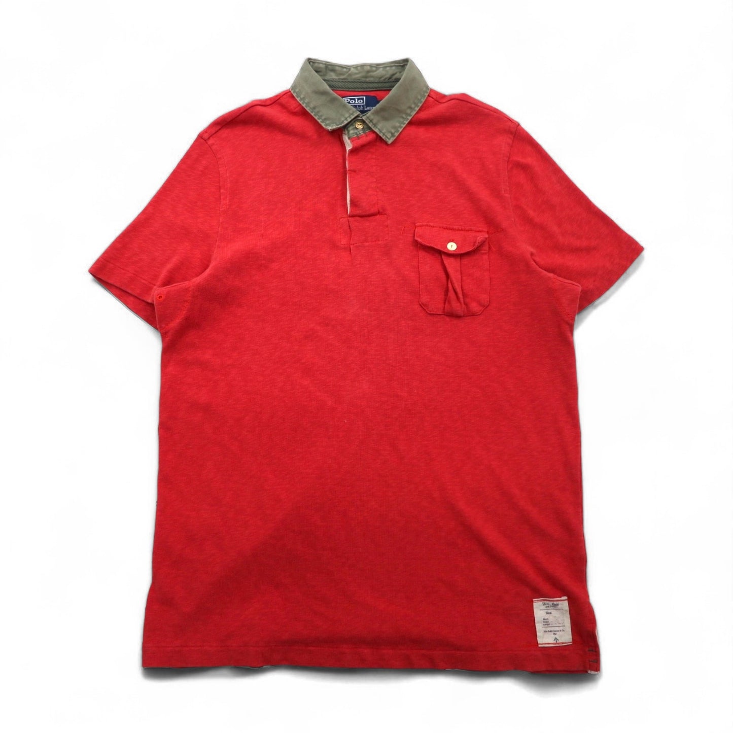 Polo by Ralph Lauren 90年代 ポロシャツ XL ピンク コットン 胸ポケット