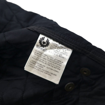 BELSTAFF Quilted Vest, 2XL, Black, Padded, Snap Buttons, Flap Pockets, Gold Label