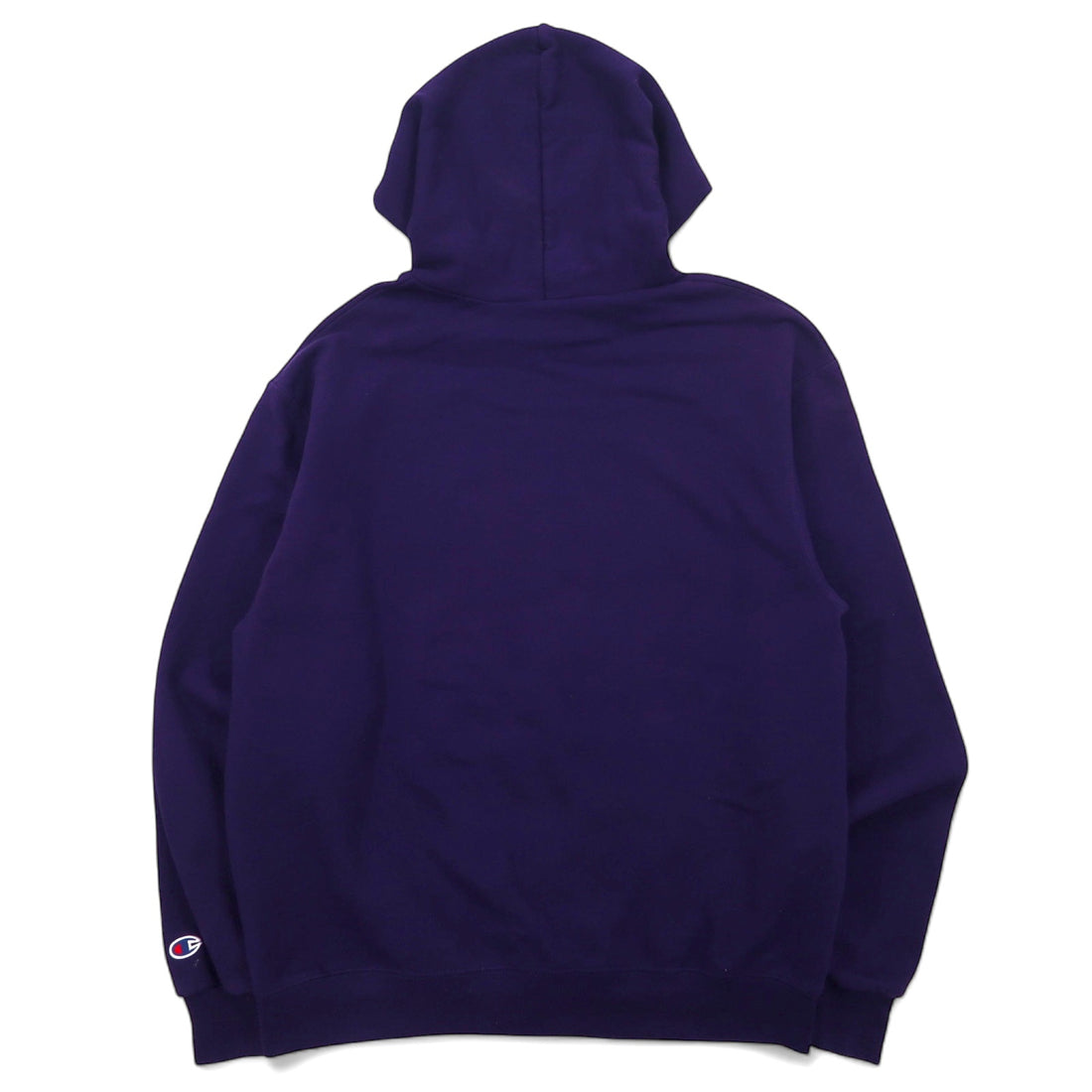 Champion 00s College Print Pullover Hoodie L Navy Cotton Fleece Lining TEXAS CHRISTIAN UNIVERSITY Arch Logo 2-Layer Print Made in Honduras