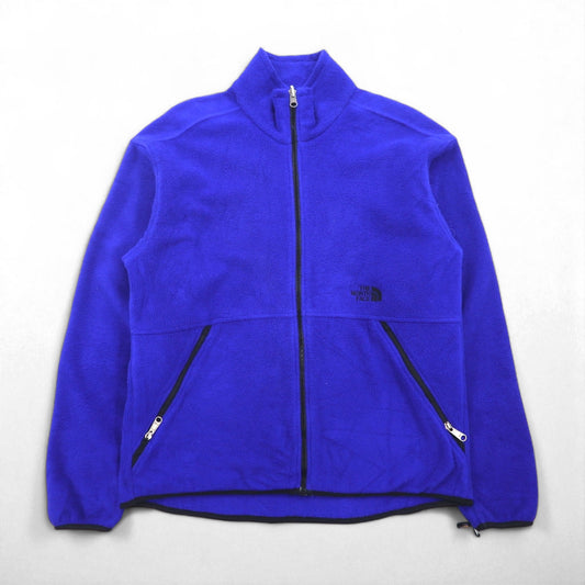 THE NORTH FACE 90年代 USA製 ポーラテック POLARTEC フリースジャケット M ブルー ジップポケット