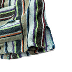 Vintage Baja Hoodie Mexican Hoodie M Multicolor Border Stripe Acrylic