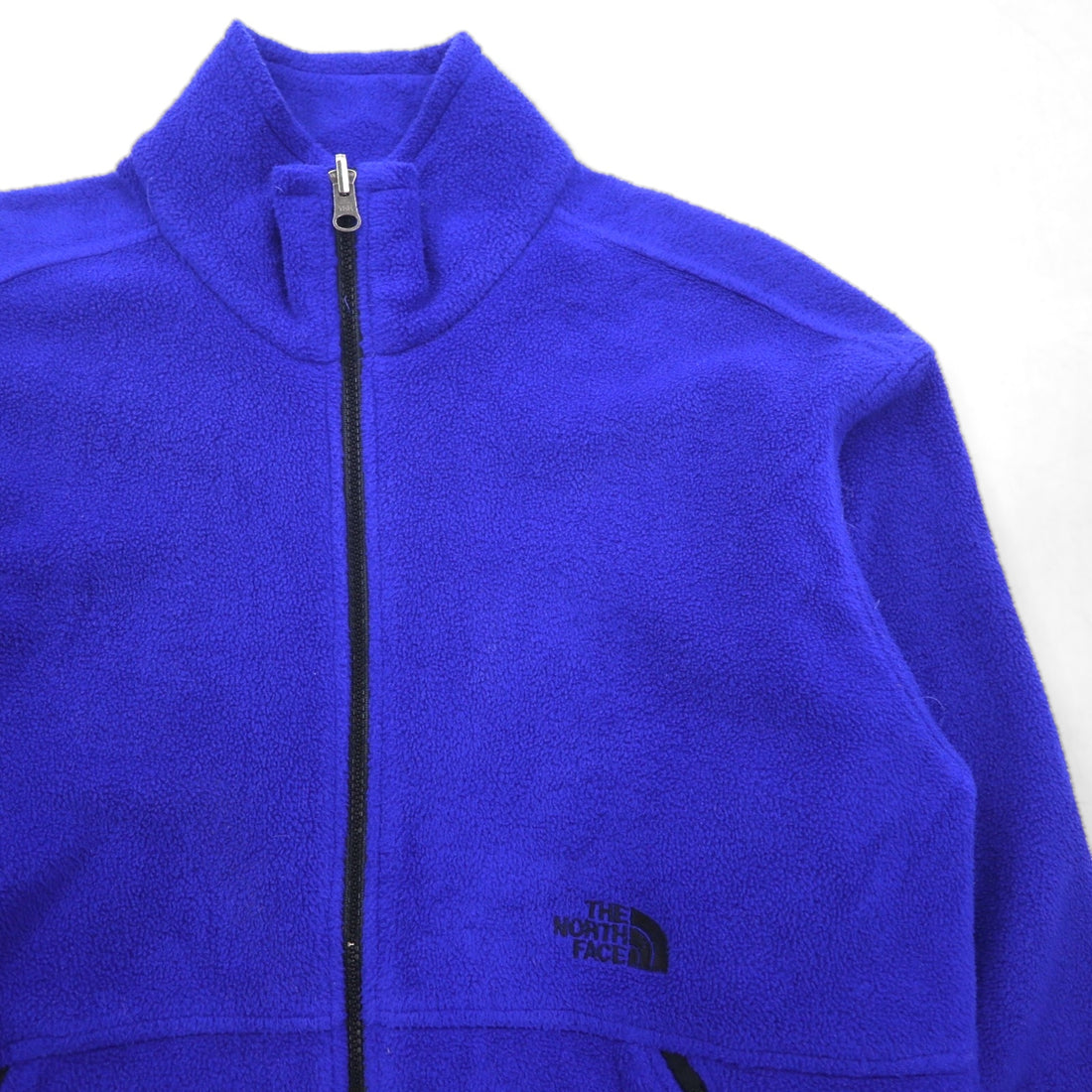 THE NORTH FACE 90s USA Made Polartec Fleece Jacket, Size M, Blue, Zip Pocket