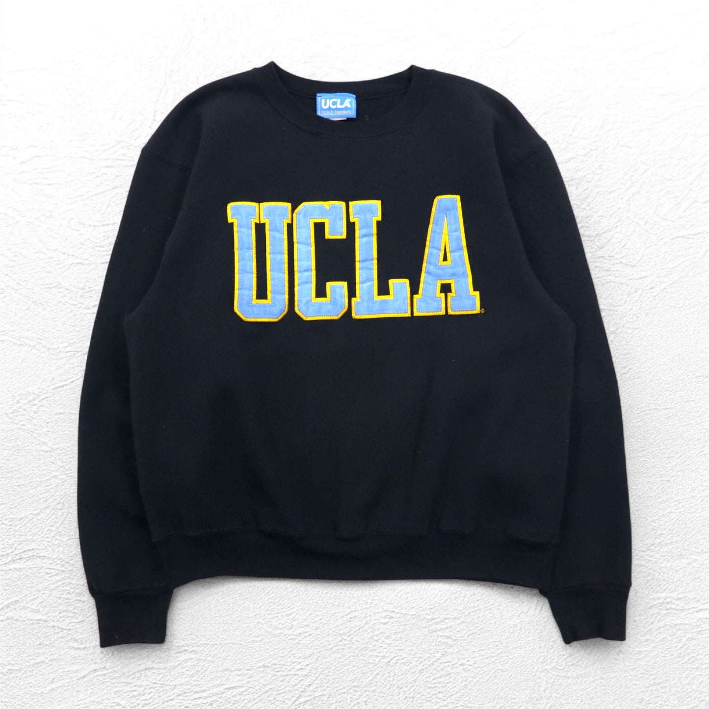 UCLA 90年代 USA製 カレッジ スウェット M ブラック コットン ワッペン GOLD Standard