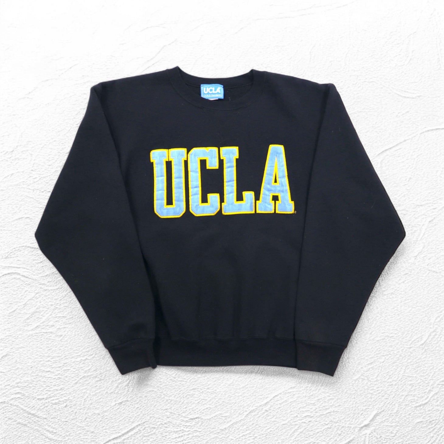 UCLA 90年代 USA製 カレッジ スウェット M ブラック コットン ワッペン GOLD Standard