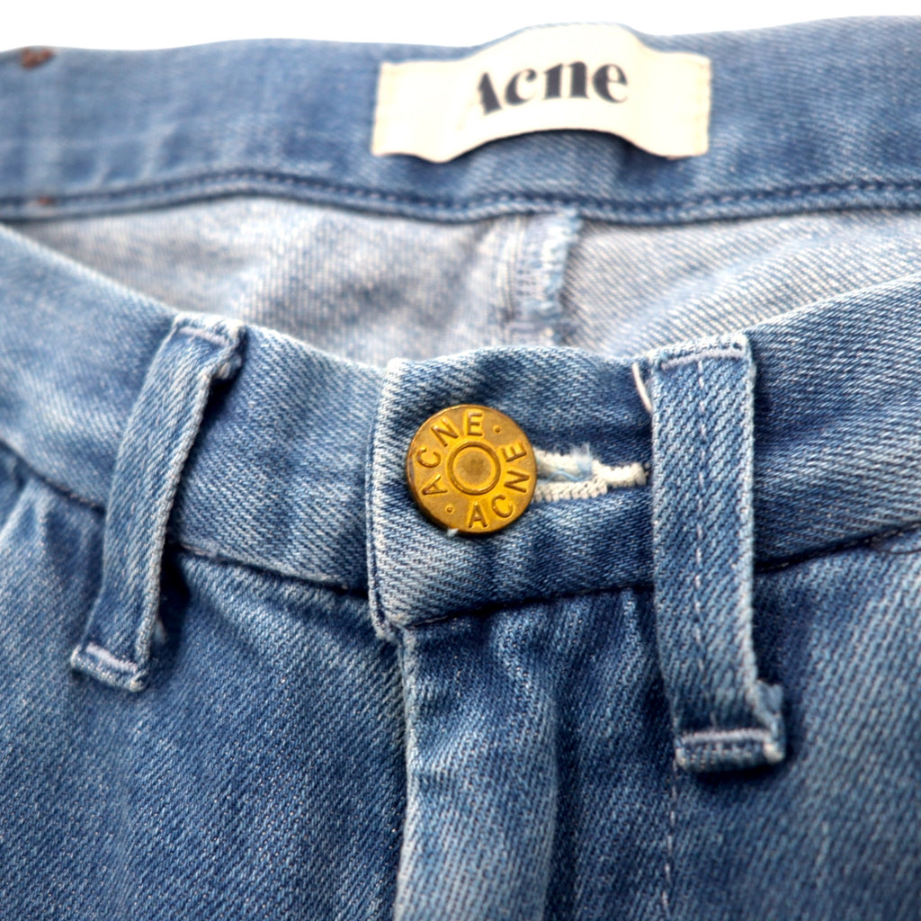 Acne Stretch Skinny Denim Pants, Medium, Indigo, Blue, Cotton, Made in Turkey