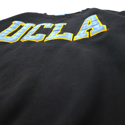 UCLA 90年代 USA製 カレッジ スウェット M ブラック コットン ワッペン GOLD Standard