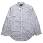 LAUREN RALPH LAUREN Button-down shirt, XL, blue, cotton, check, CLASSIC FIT, NON IRON