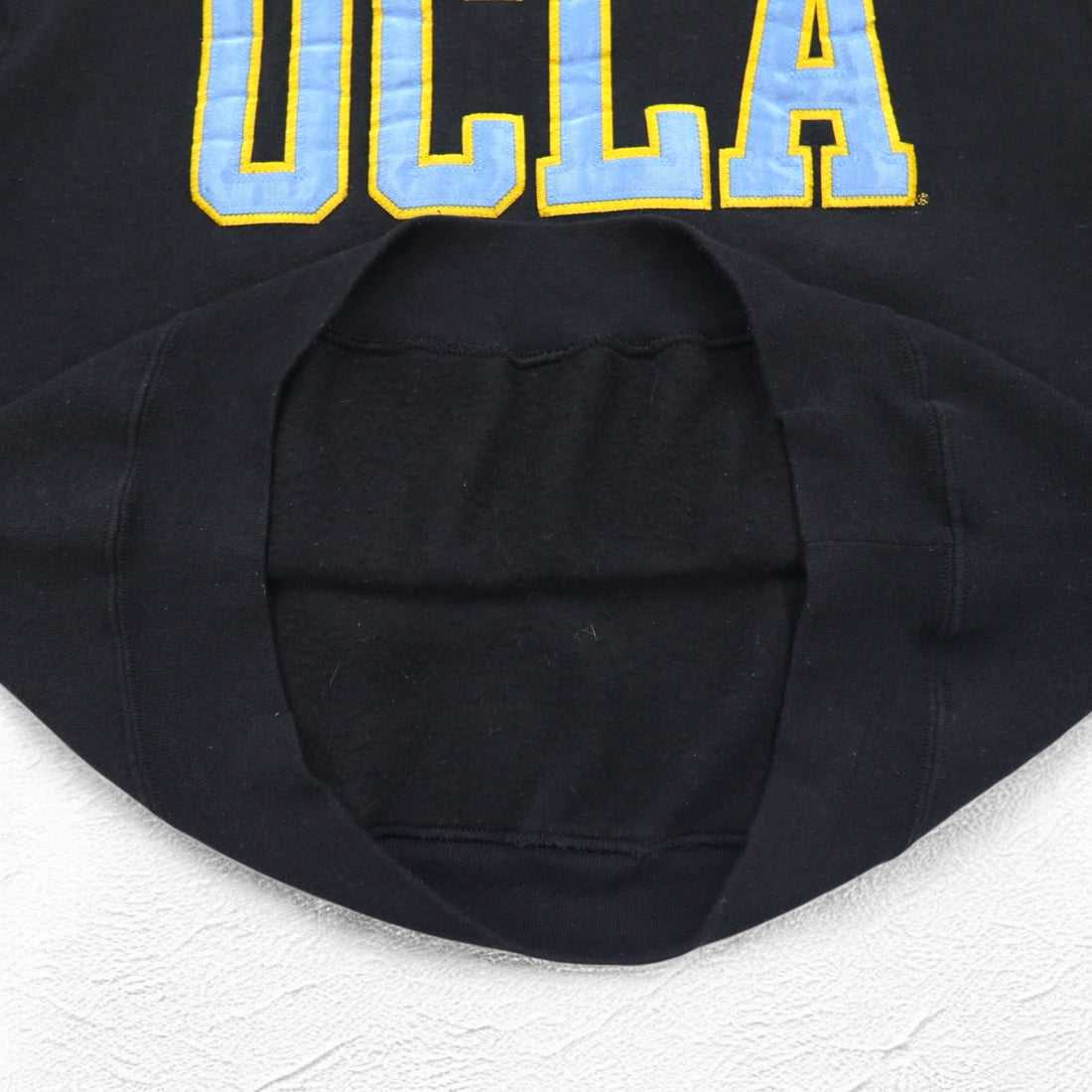 UCLA 90s USA Made College Sweatshirt M Black Cotton Patch GOLD Standard