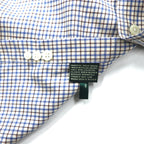 LAUREN RALPH LAUREN Button-down shirt, XL, blue, cotton, check, CLASSIC FIT, NON IRON