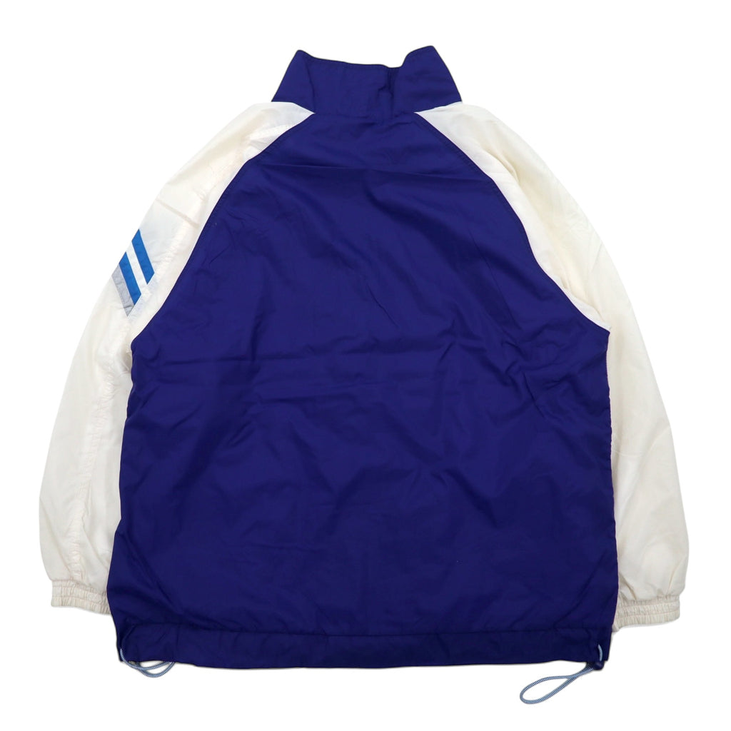 FILA 90s Nylon Jacket Jersey L Blue Drawcord