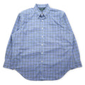 LAUREN RALPH LAUREN Button-down shirt, XL, blue, cotton, check, CLASSIC FIT, STRETCH, NON IRON