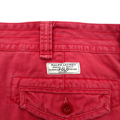 Polo by Ralph Lauren 90年代 ポロチノ バギー ショート カーゴパンツ ハーフパンツ XL ピンクコットン