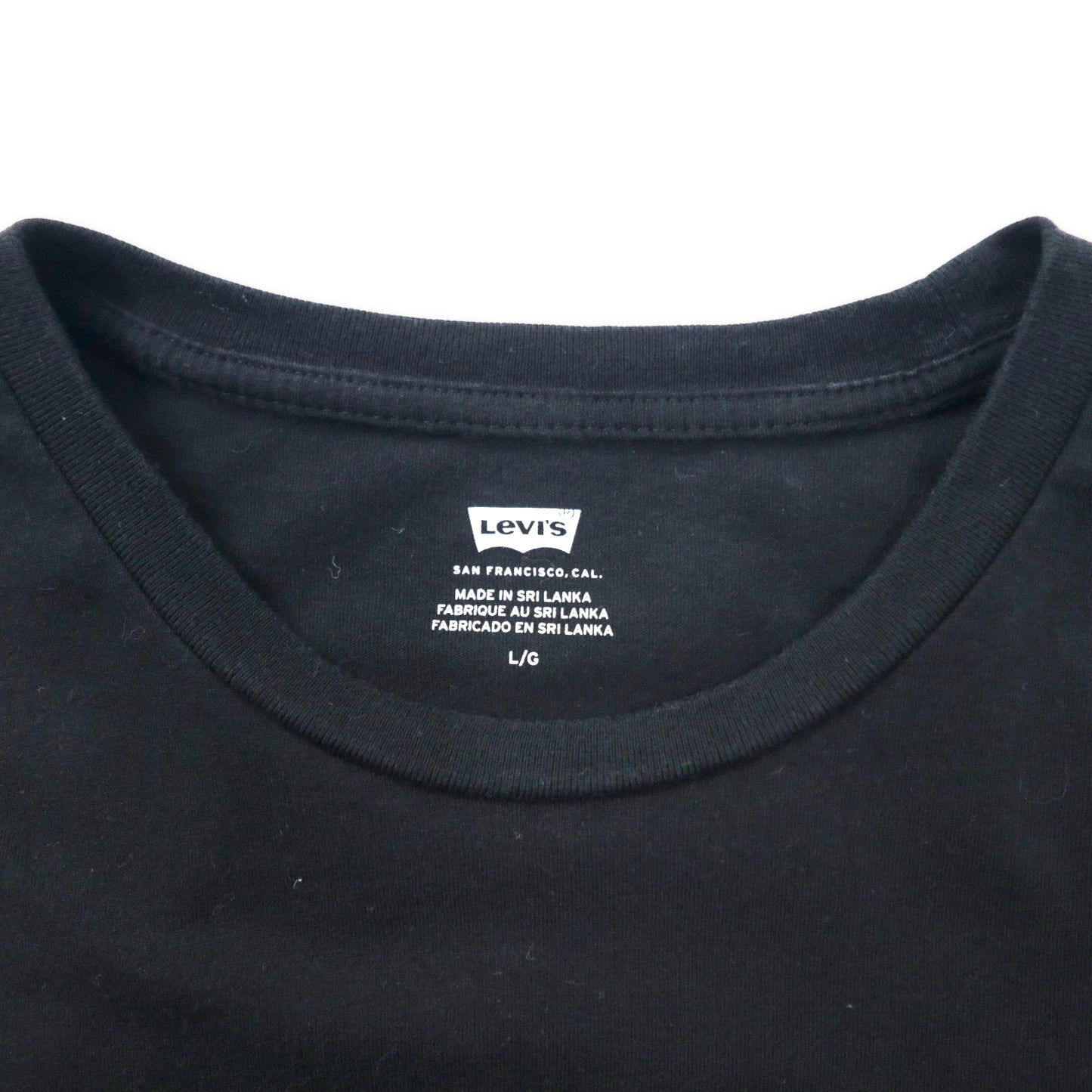 Levi's ロゴプリントTシャツ L ブラック コットン