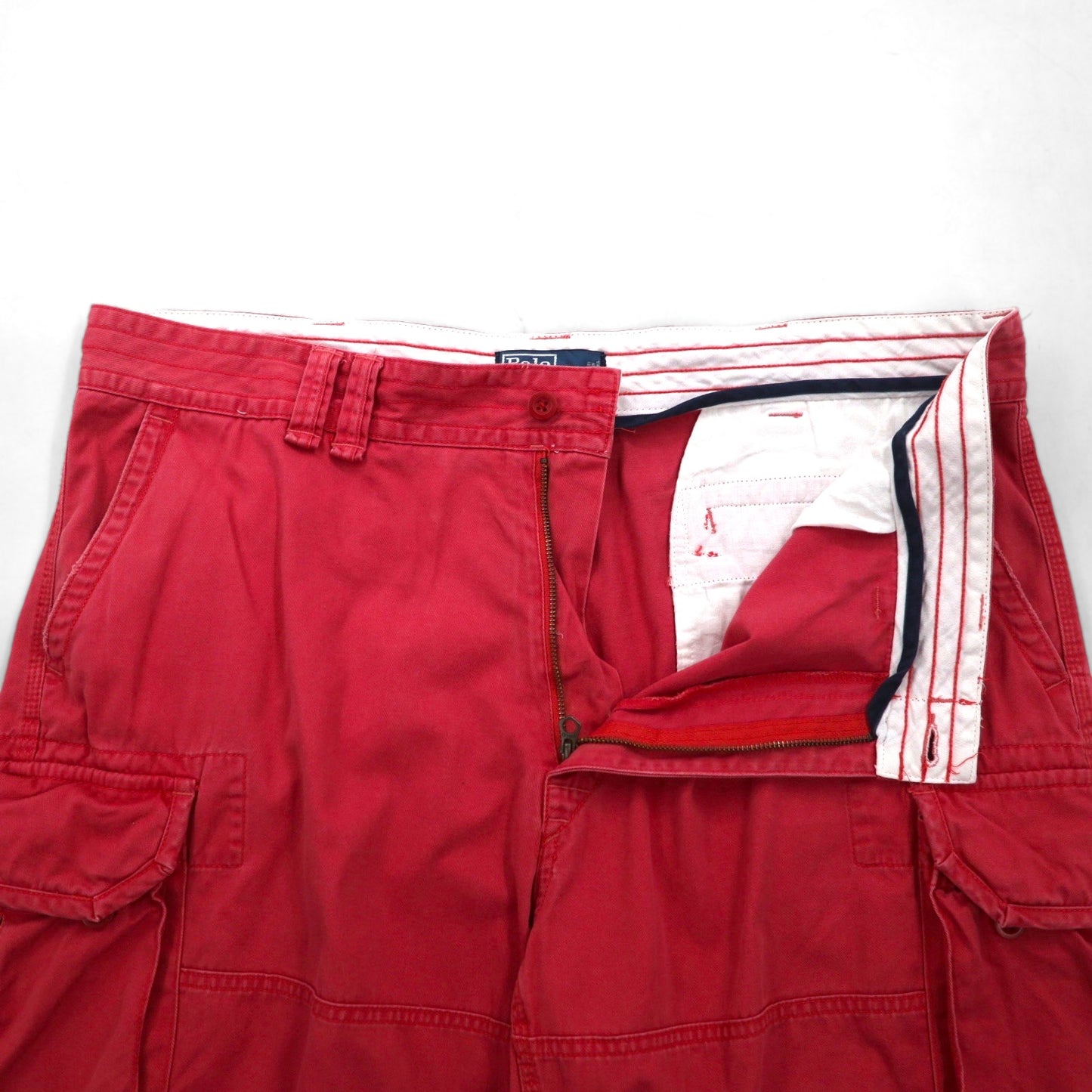 Polo by Ralph Lauren 90年代 ポロチノ バギー ショート カーゴパンツ ハーフパンツ XL ピンクコットン
