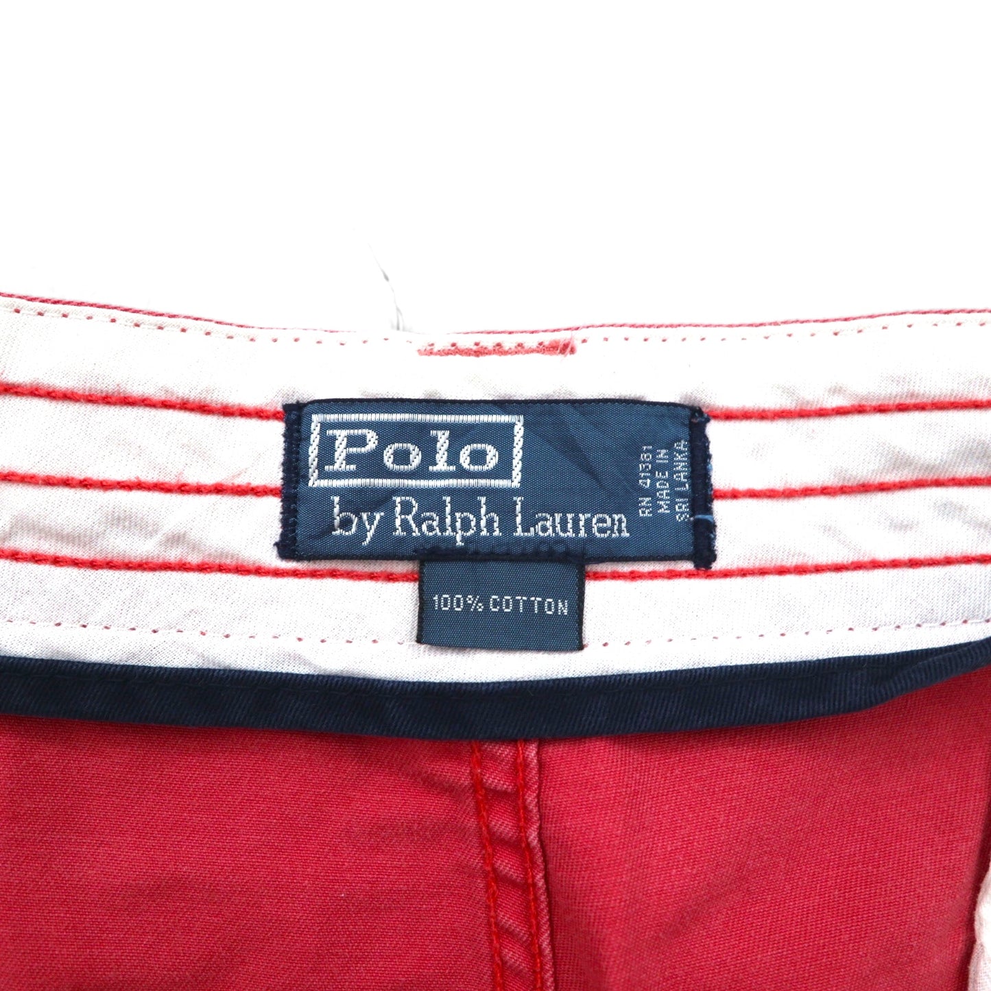Polo by Ralph Lauren 90年代 ポロチノ バギー ショート カーゴパンツ ハーフパンツ XL ピンクコットン